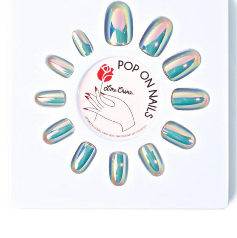 ❇️STORM Lime Crime DISCONTONUED Pop On Nails NWT
